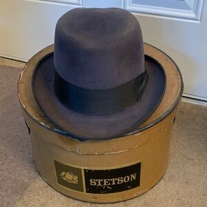 Hartmeyer Charcoal Fedora Vintage Derby